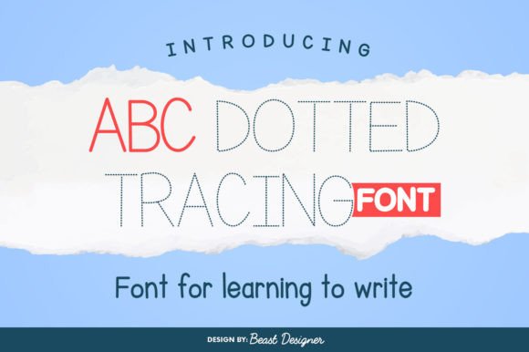 Abc Dotted Tracing for Handmade Creations