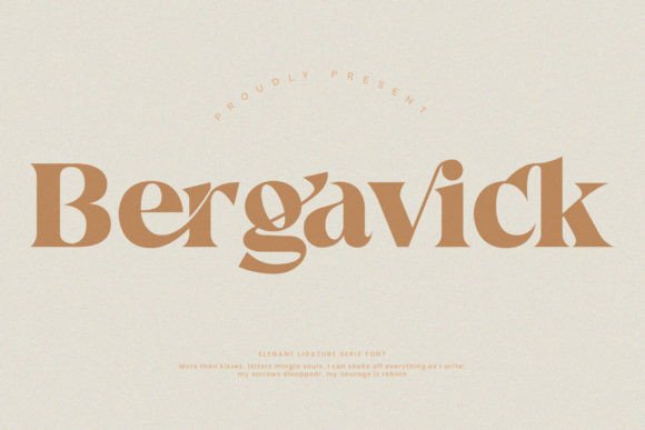 Bergavick: A Serif Font for Editorial Excellence