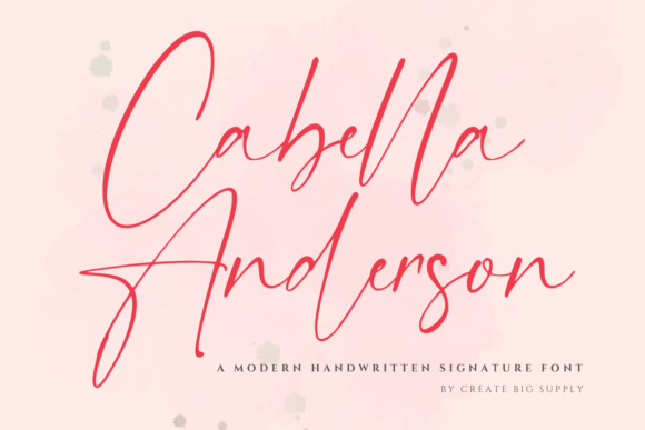 Cabella Anderson: A Script Font for Campaign Creativity