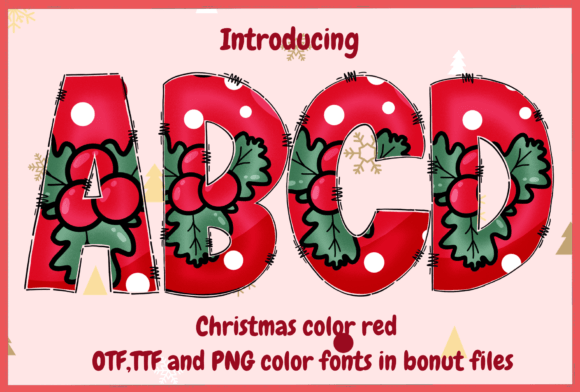 Christmas Color Red: A Festive Font for Handmade Creations