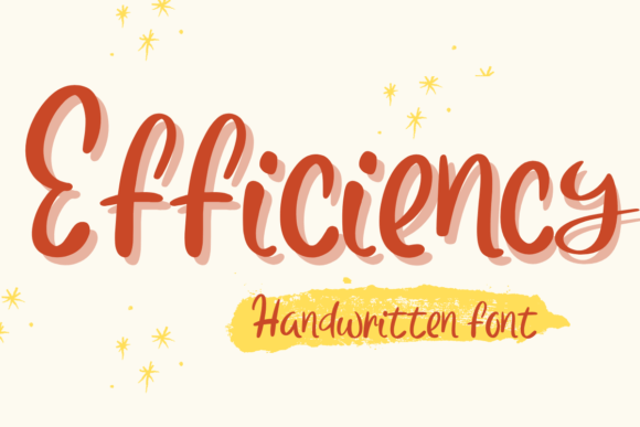 Efficiency: The Handwritten Font That Elevates Your Brand