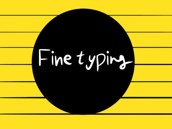 Exploring Fine Typing: A Quirky Handwritten Font for Creative Projects