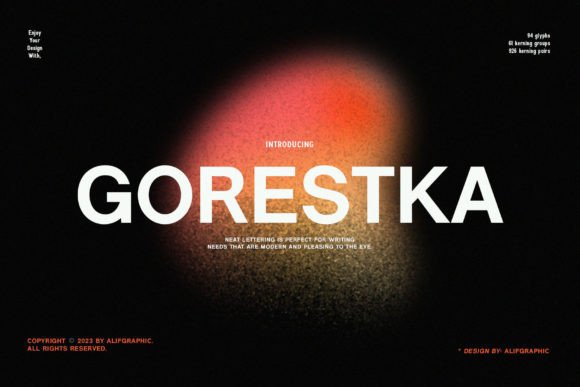 Gorestka Font for Modern Branding and Digital Design