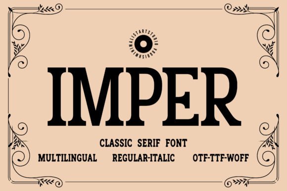 Imper: A Serif Font That Elevates Your Craft Projects