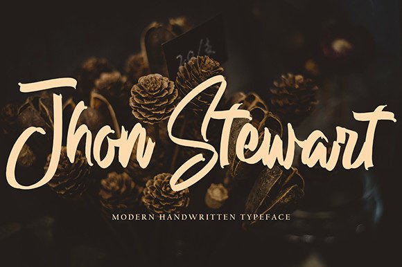 Jhon Stewart: A Script Font for Real-World Branding
