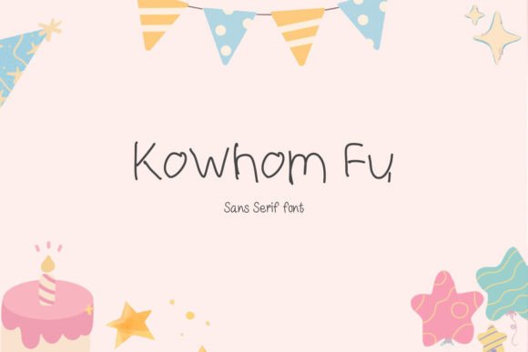 Kowhom Fu: A Playful Font for Digital Creativity