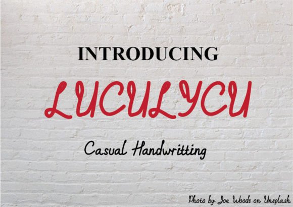 Luculycu: A Script Font That Works for Campaigns