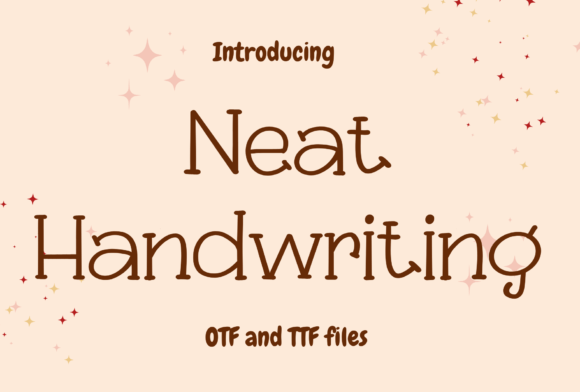 Neat Handwriting: A Serif Font That Elevates Digital Design