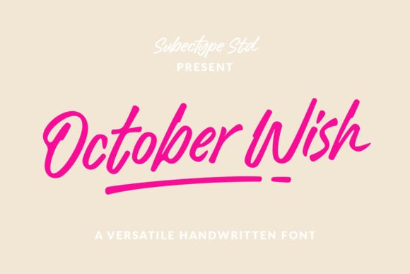 October Wish: A Handwritten Font for Campaign Creativity
