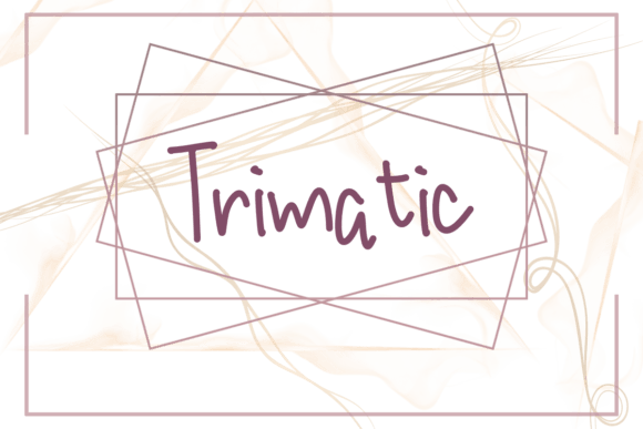 Trimatic: A Script Font for Modern Web Design