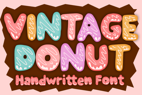Vintage Donut Font for Editorial Design