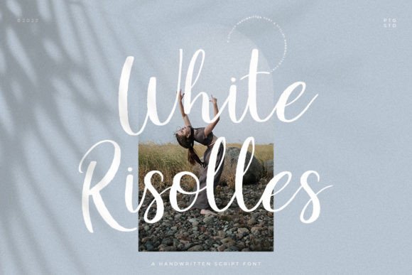 White Risolles: A Script Font with Real Handwriting Soul